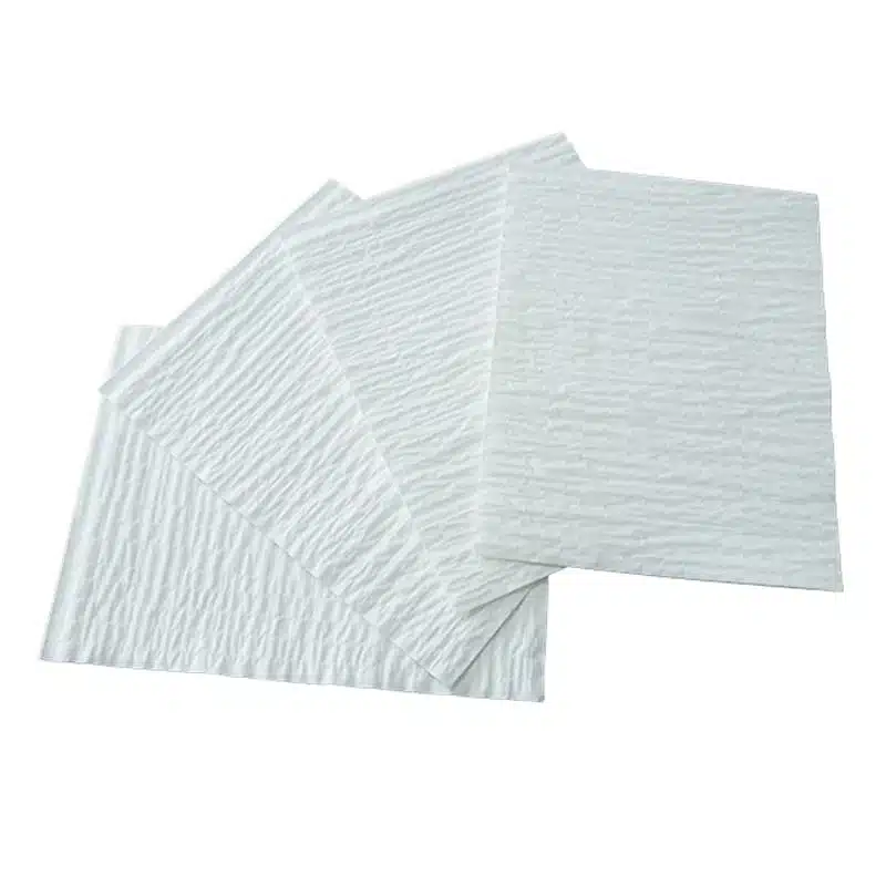 Essuie-mains en papier jetables renforcés par canevas médical à 4 plis