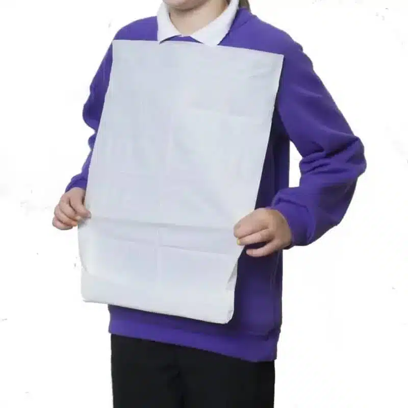 Disposable adult apron